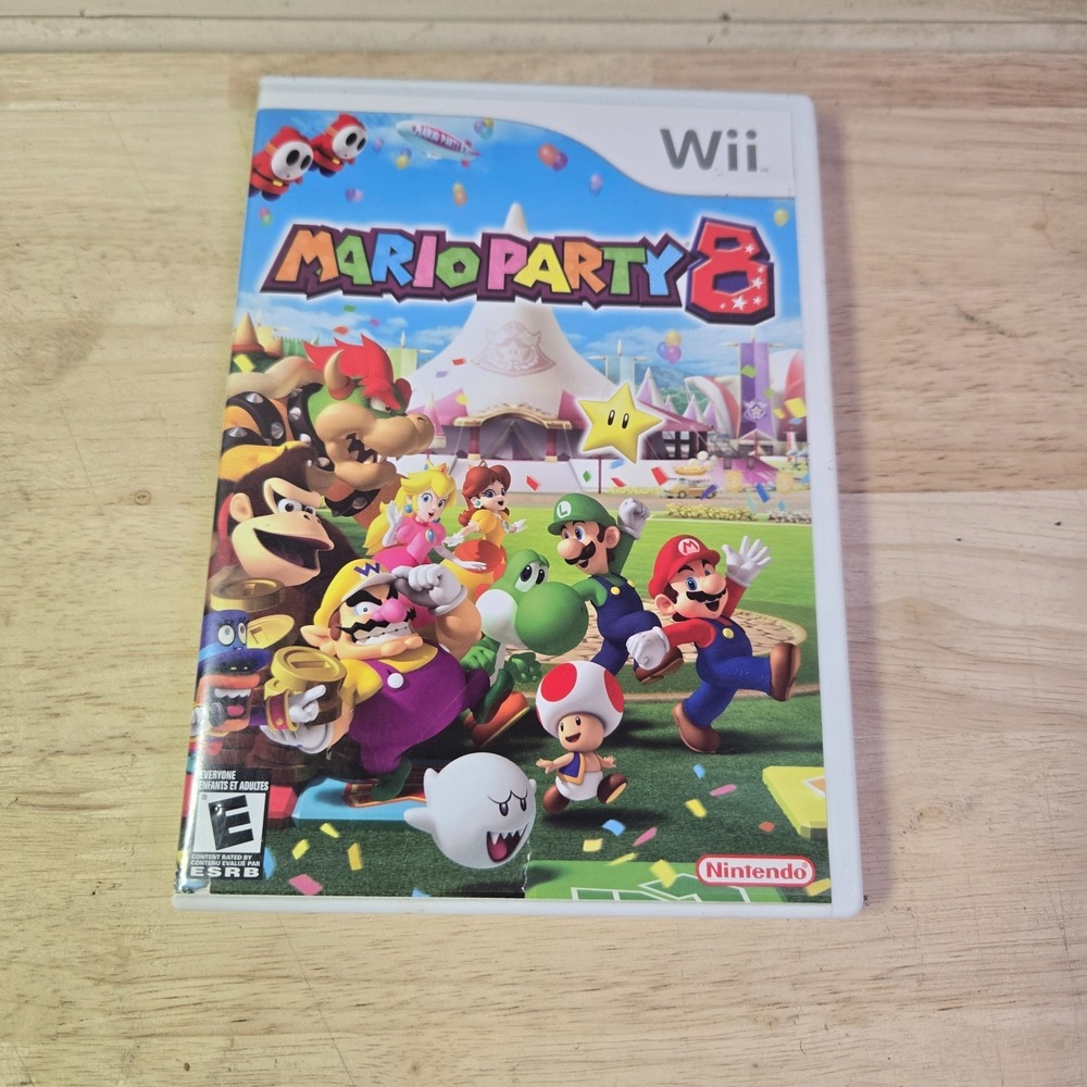 Mario Party 8 (Nintendo Wii, 2006) Complete With Manual CIB Video Game